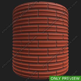 PBR wall bricks pattern preview 0003
